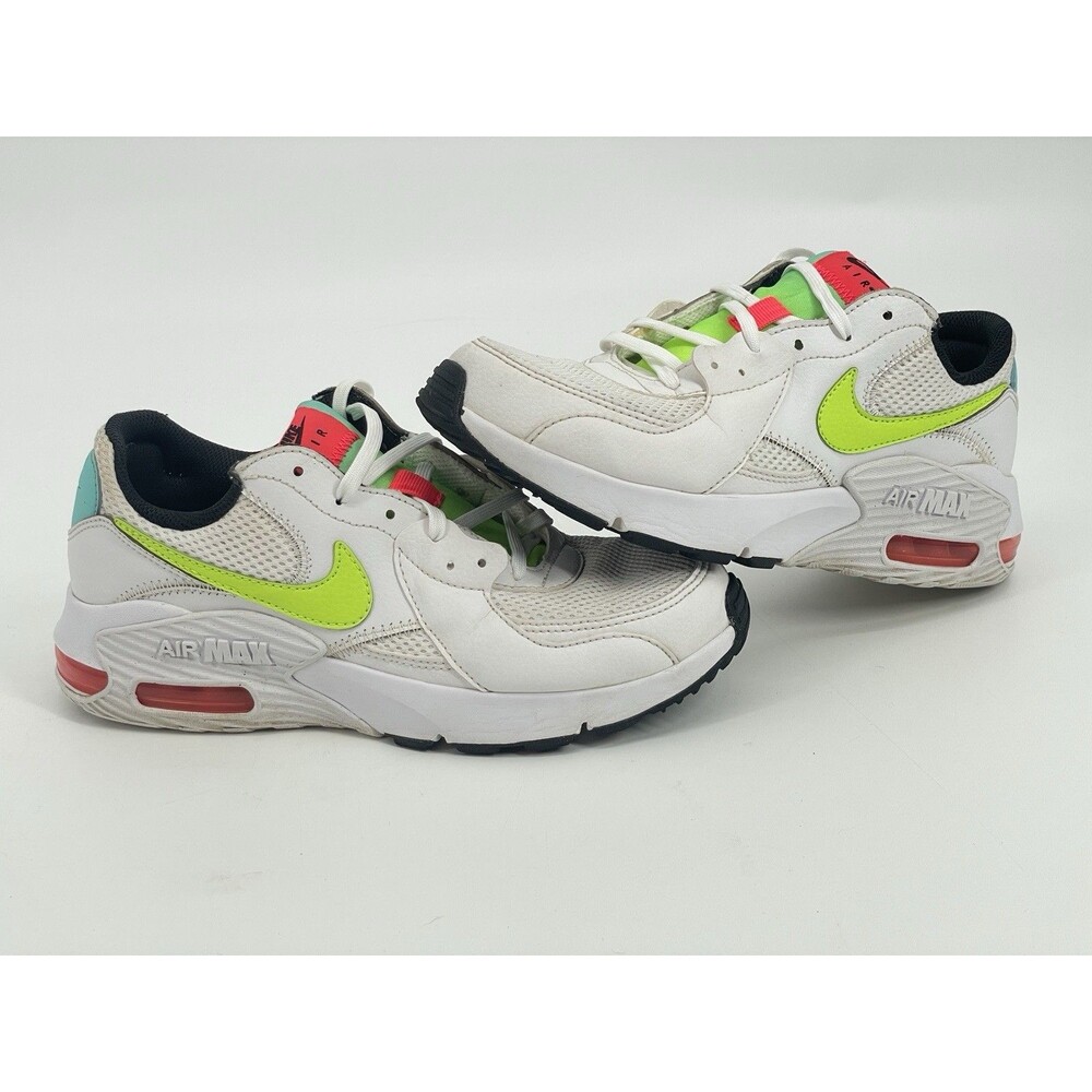 Nike Air Max Excee White Volt Pink Women's Athletic Running Size 7.5 CW5606-100